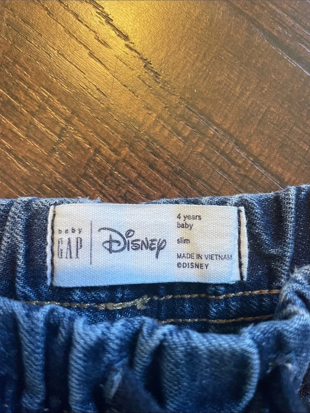 GAP Dark Blue Denim Jeans with Mickey Patch